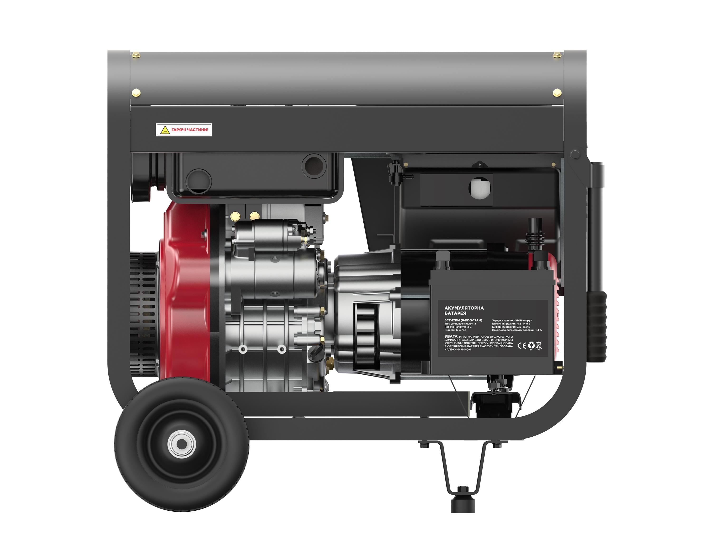 Генератор дизельный Ergo EDW6000E - фото 4