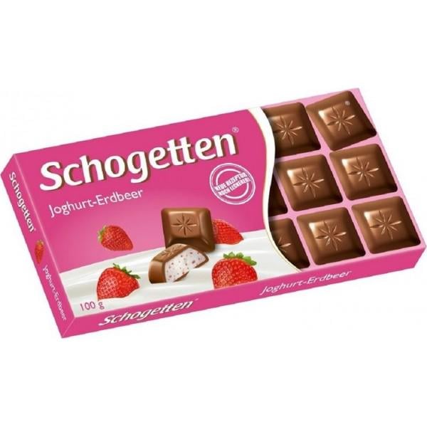Шоколад молочний Shogetten з полунично-йогуртовою начинкою 100 г (854705)