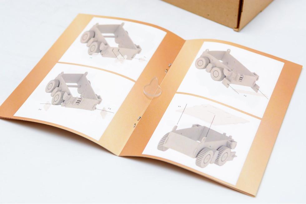 Конструктор з дерева механічний PuzzleOK 3D Самоскид 96 деталей - фото 5 Конструктор з дерева механічний PuzzleOK 3D Самоскид 96 деталей - фото 5