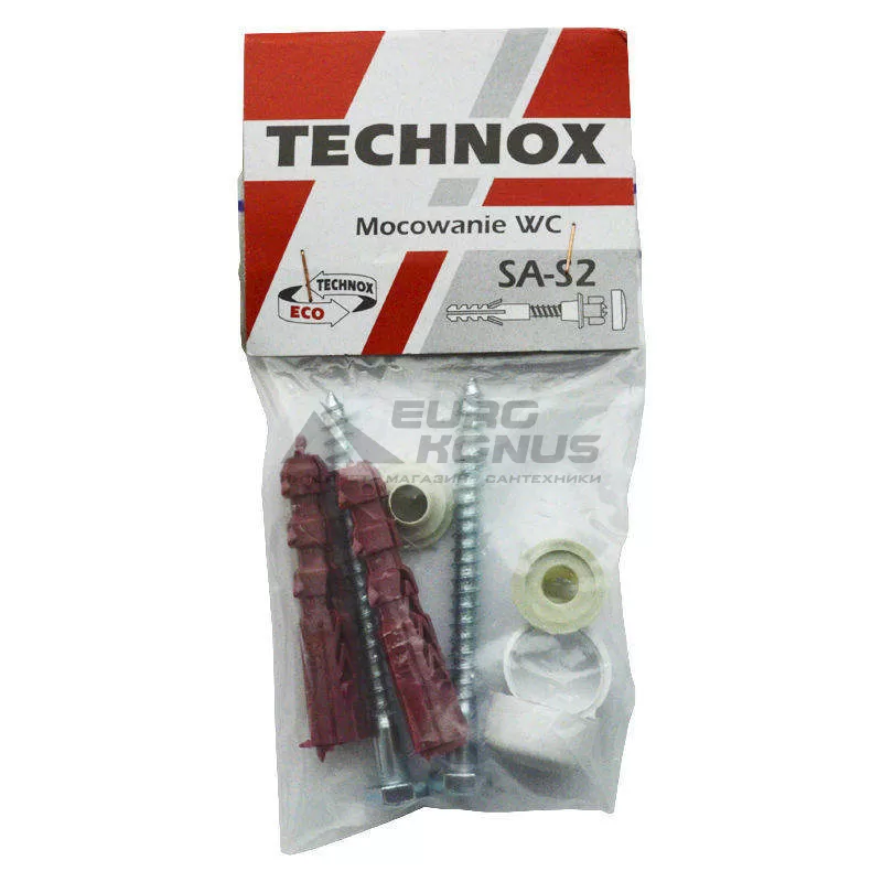 Кріплення для унітазу TECHNOX 5,5х80 мм дюбель 8 мм