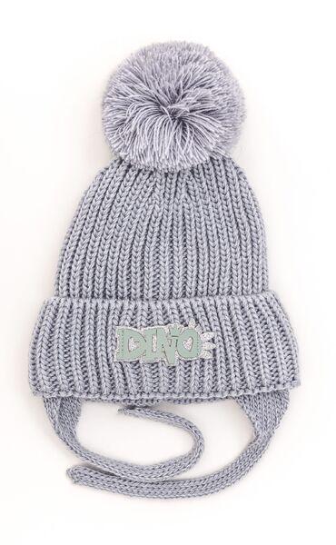 Шапка детская для девочек Сабина D888 флис 44-48 см Серый