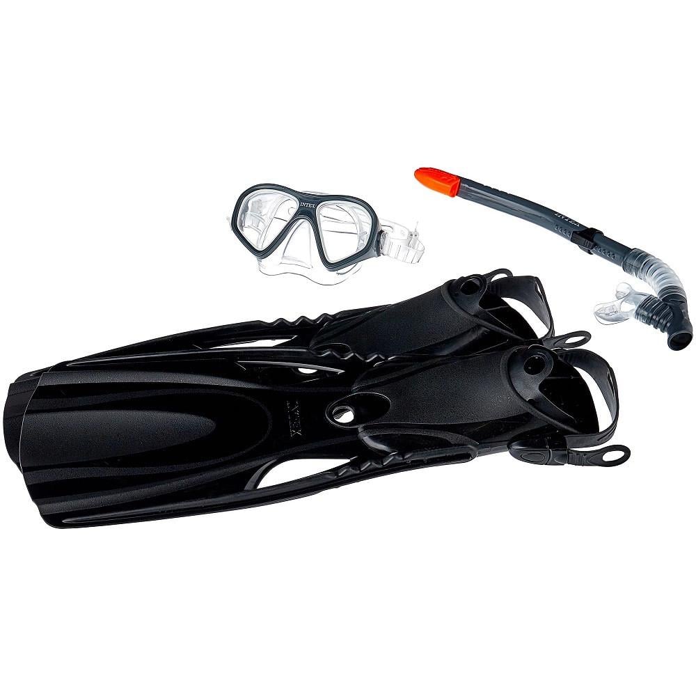 Комплект для подводного плавания Intex маска с трубкой и ластами от 14 лет (2132705298) - фото 5 Комплект для подводного плавания Intex маска с трубкой и ластами от 14 лет (2132705298) - фото 5
