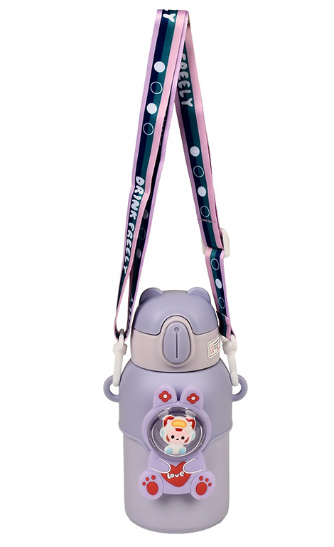 Термос детский Stenson MT-4930 с трубочкой нержавеющая сталь 500 мл Фиолетовый (2781780653) - фото 1 Термос детский Stenson MT-4930 с трубочкой нержавеющая сталь 500 мл Фиолетовый (2781780653) - фото 1