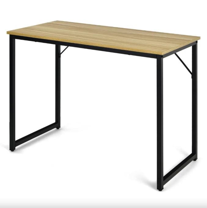 Письменный стол Costway Homart со стальным каркасом Натуральный (4805) Письменный стол Costway Homart со стальным каркасом Натуральный (4805)