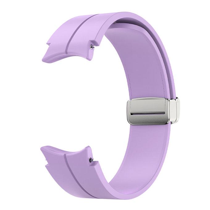 Ремешок силиконовый Watchbands Cls для Samsung Galaxy Watch 4 44 мм Фиолетовый (EP02-0WB81411078)