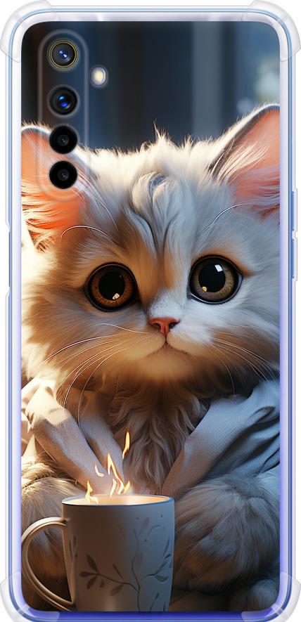 Чехол на Realme 6 White cat (5646sp-1913-42517)