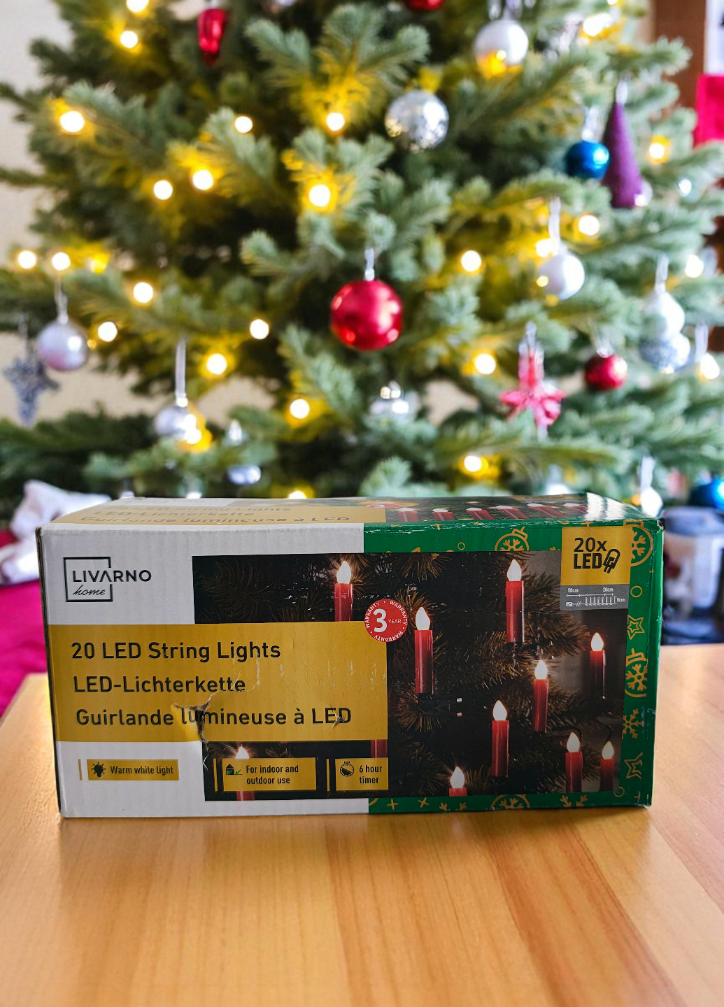 Гирлянда новогодняя Livarno Свечи на елку 20 LED на прищепках IP44 Красный (7896) - фото 6 Гирлянда новогодняя Livarno Свечи на елку 20 LED на прищепках IP44 Красный (7896) - фото 6