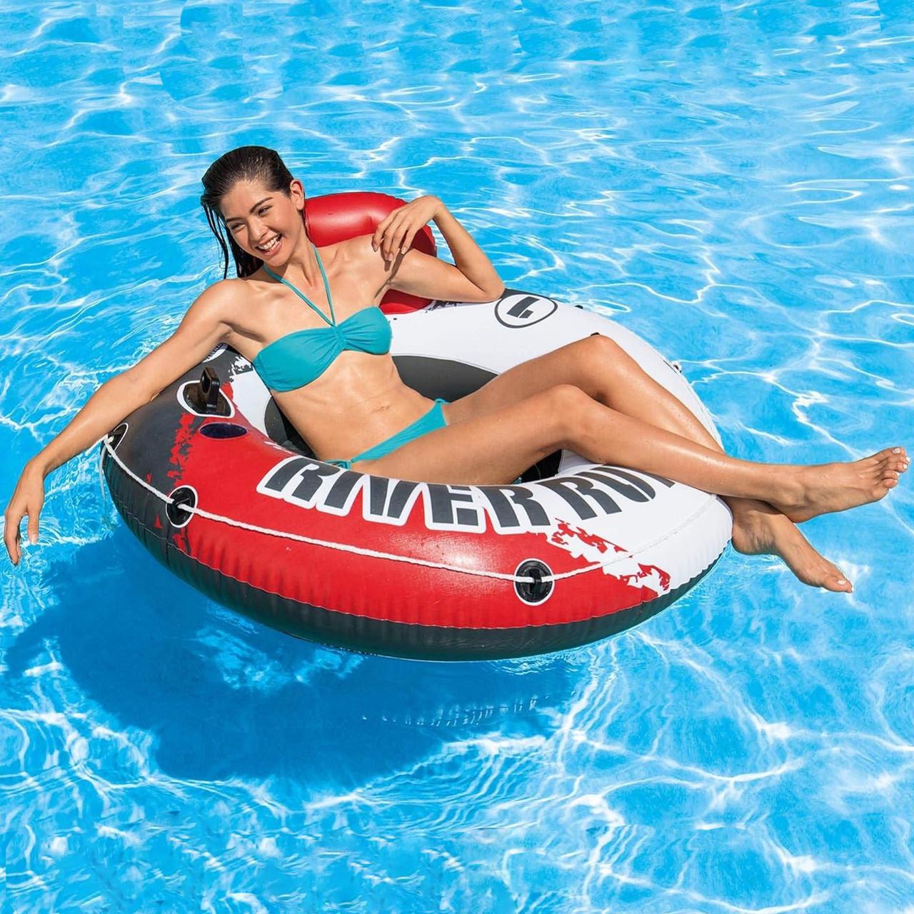 Надувний круг Intex River Run з ручками 135 см (28443295) - фото 3