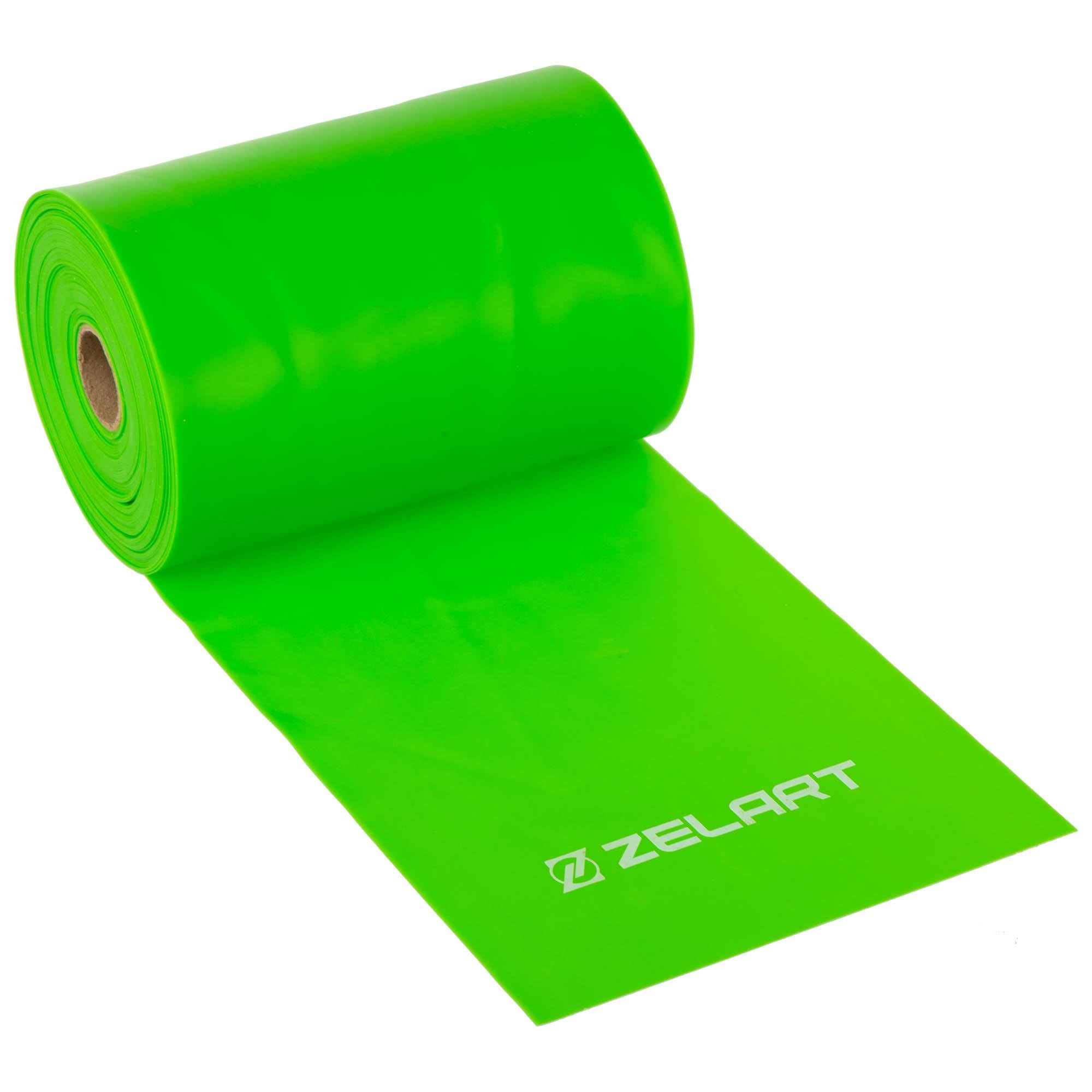 Стрічка еластична для фітнесу та йоги Zelart FI-5361-4 TPE в рулоні 12 м 15 см 0,6 мм Салатовий (FI-5361-4_Салатовый)