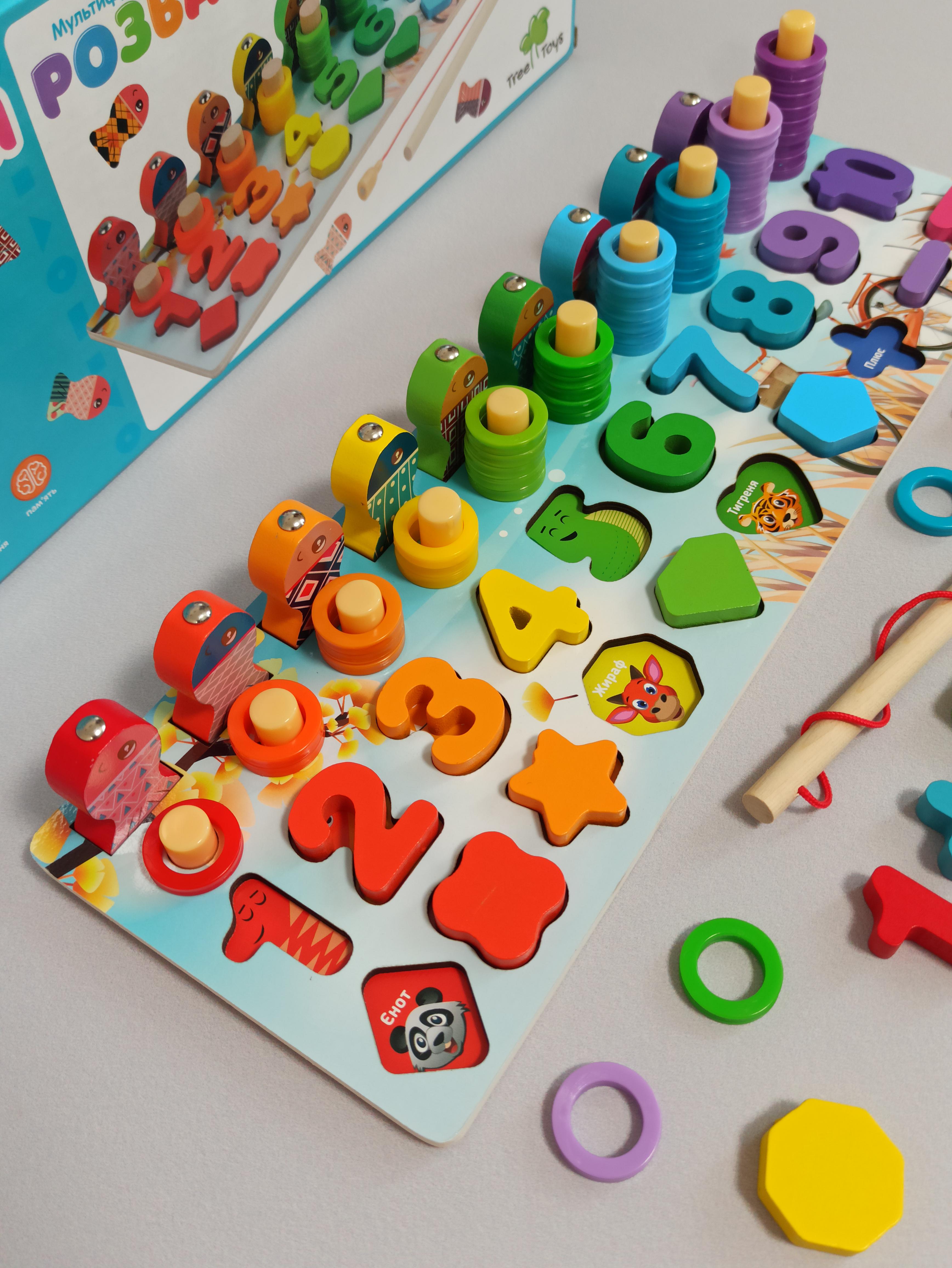 Сортер логічна розвиваюча дошка TREE TOYS мульти пазли (MD10852) - фото 2 Сортер логічна розвиваюча дошка TREE TOYS мульти пазли (MD10852) - фото 2