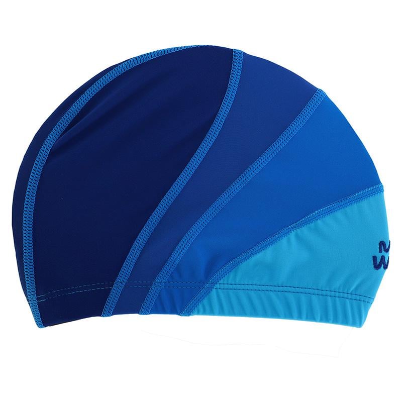 Шапочка для плавания Mad Wave на длинные волосы юниорская Long Hairs Junior M052102 Синий (60444268) - фото 2