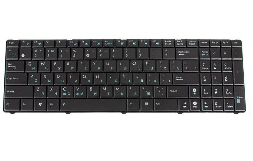 Клавіатура для ноутбука Asus K51AC Чорний (166672)
