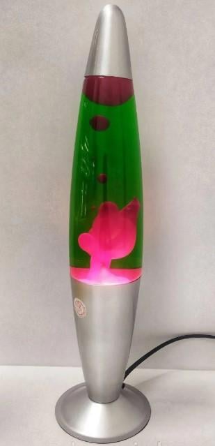 Настільна лава-лампа 35W 41 см Червоно-зелений (KM-1032/GR)