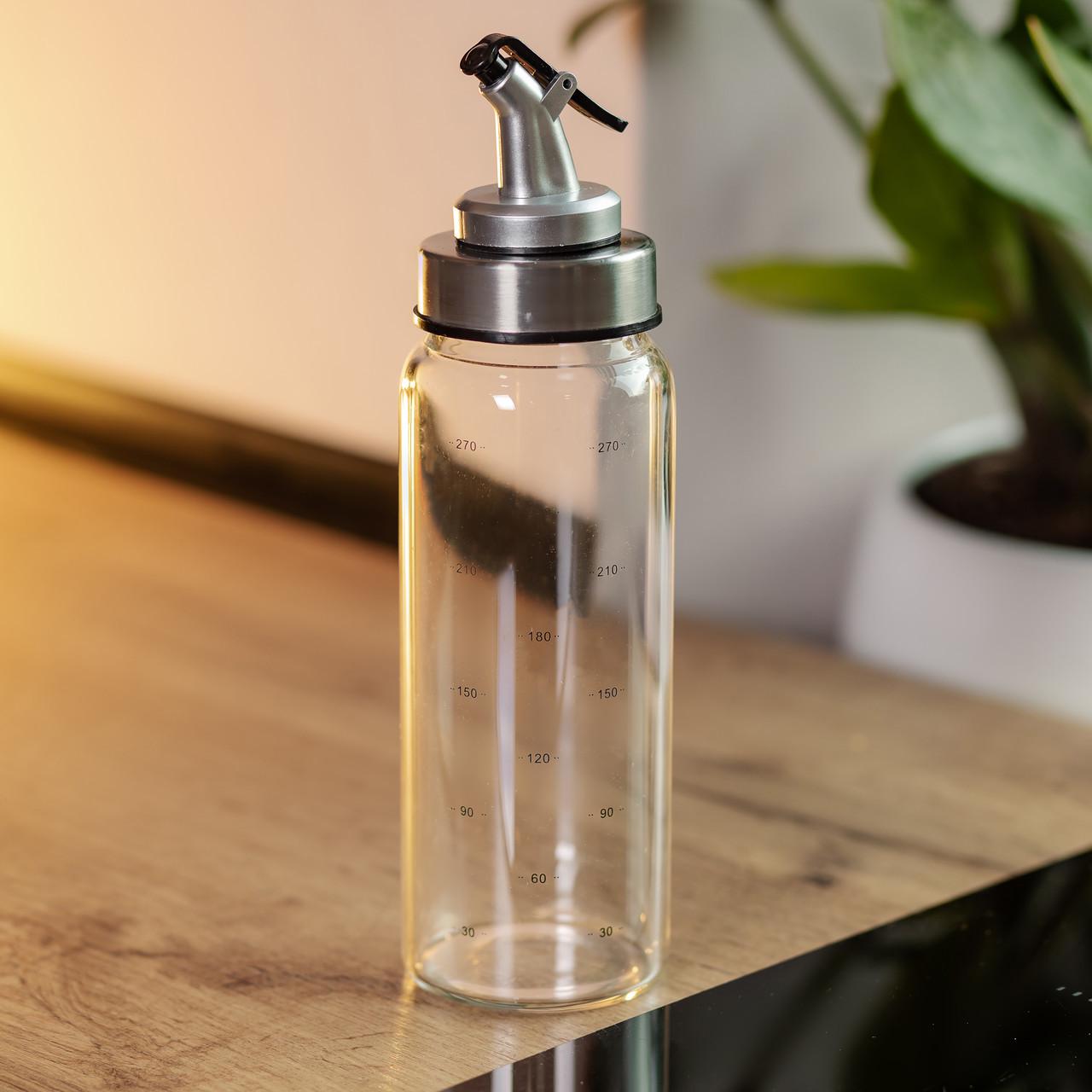 Пляшка для олії та оцту з дозатором скляна 350 мл (HP-1348) - фото 4