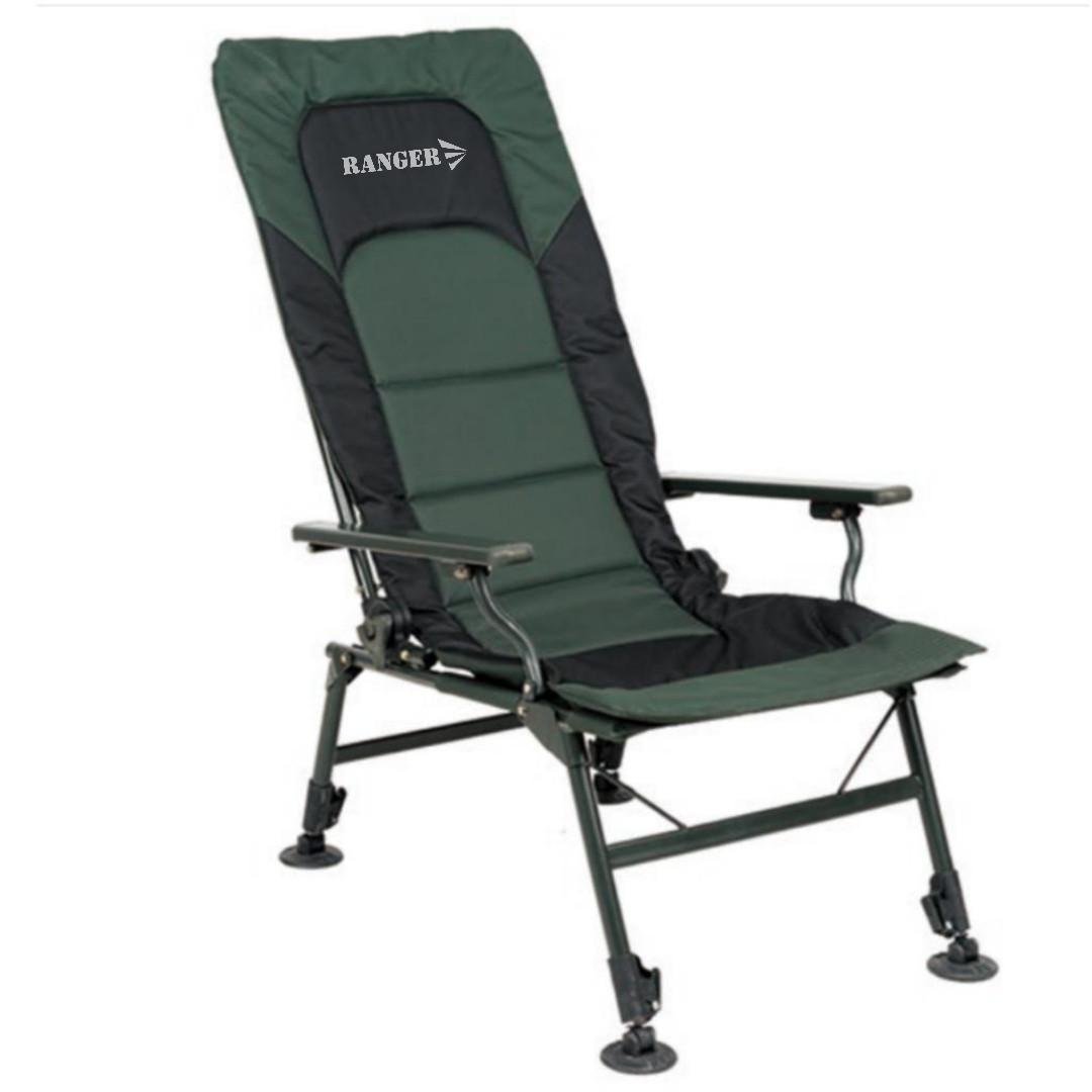 Кресло карповое раскладное Ranger Expert SL-113 RA2252 Оксфорд 600D до 140 кг Dark Green