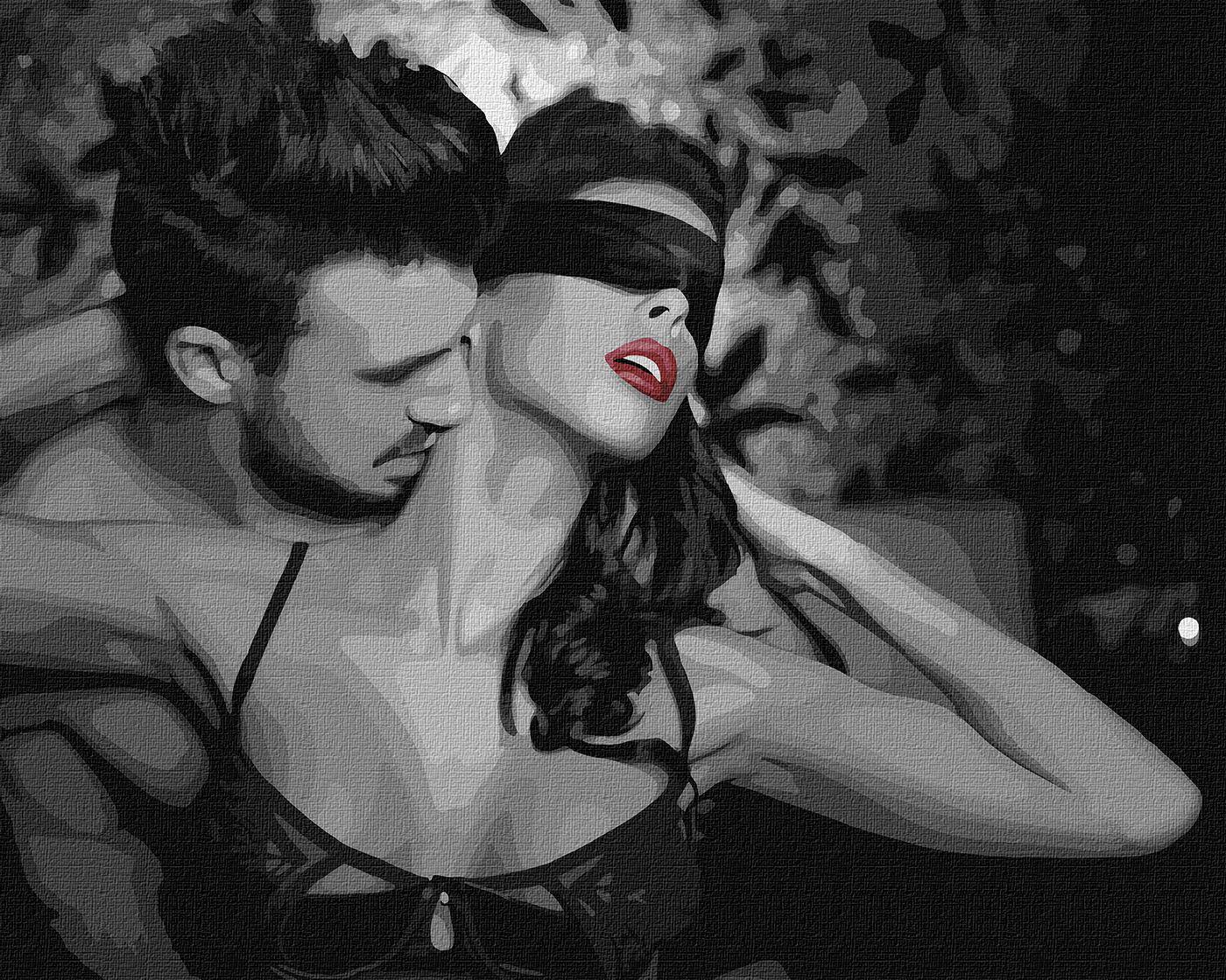 Набір для розпису по номерах Ideyka Вихор пристрасті КНО8407 40x50 см (MTT-177666)