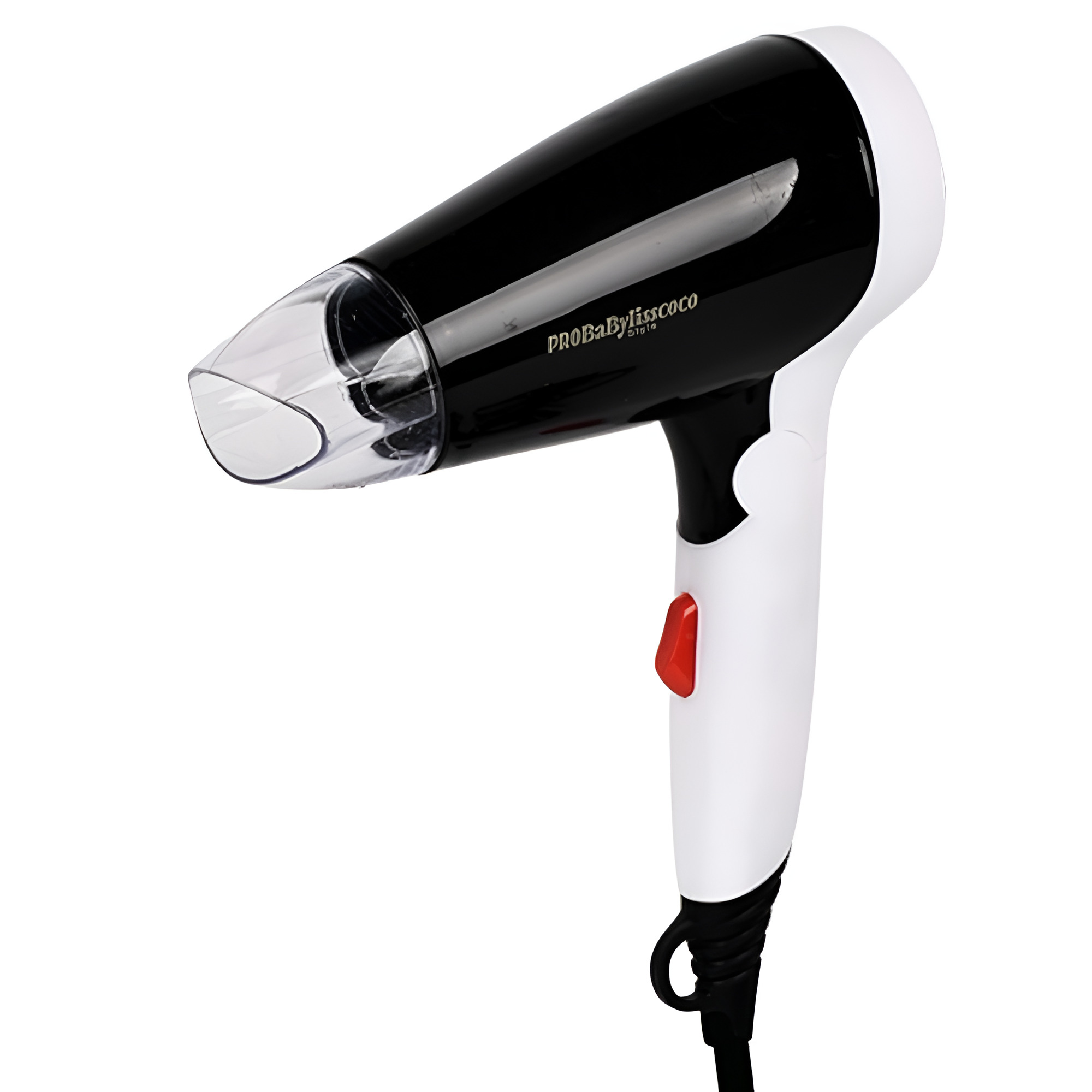 Фен со складной ручкой R98032 2 скорости 1500W 12,5х8,5х21 см Черный/Белый (26450191)