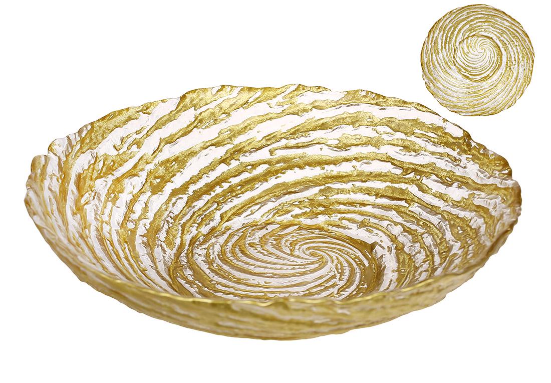 Фруктовница стеклянная 25x25x6,4 см (992-552)