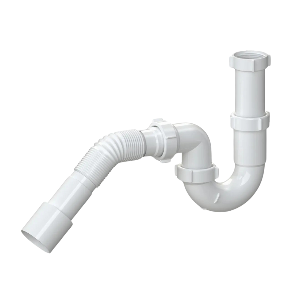 Сифон Soloplast Н0415 для мойки и раковины пластиковый герметичный (2518163221)