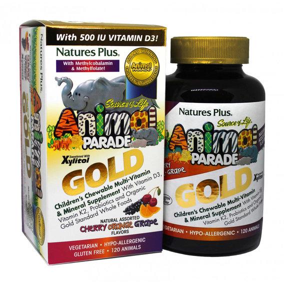 Витаминно-минеральный комплекс Nature's Plus Animal Parade Gold 120 Chewables Cherry/Orange/Grape