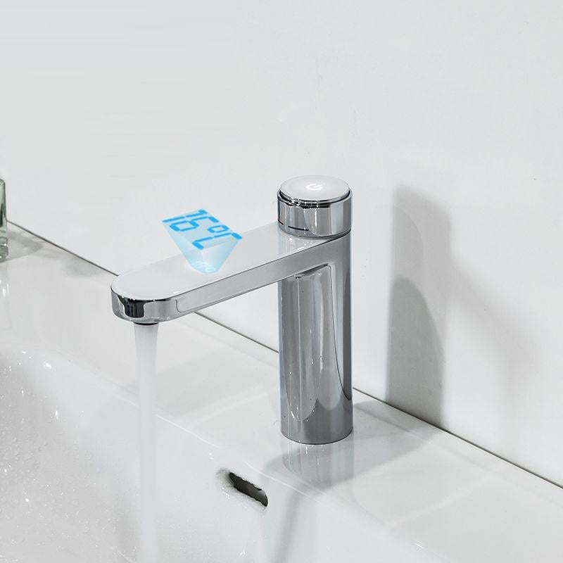 Смеситель для умывальника с датчиком температуры Gappo G1095-1 Белый/Хром - фото 2 Смеситель для умывальника с датчиком температуры Gappo G1095-1 Белый/Хром - фото 2