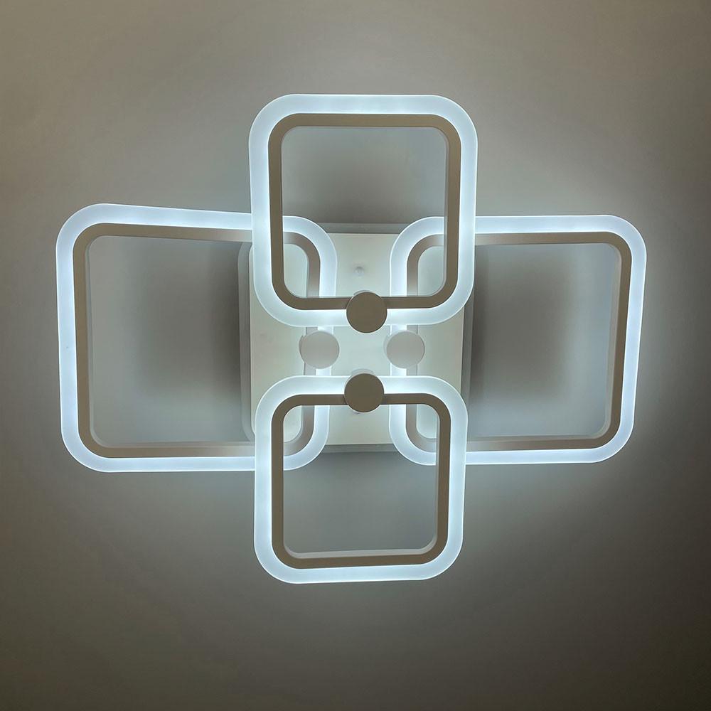 Люстра LED RGB на 2/2 рожка Белый (A 2503/2+2 WT) - фото 4