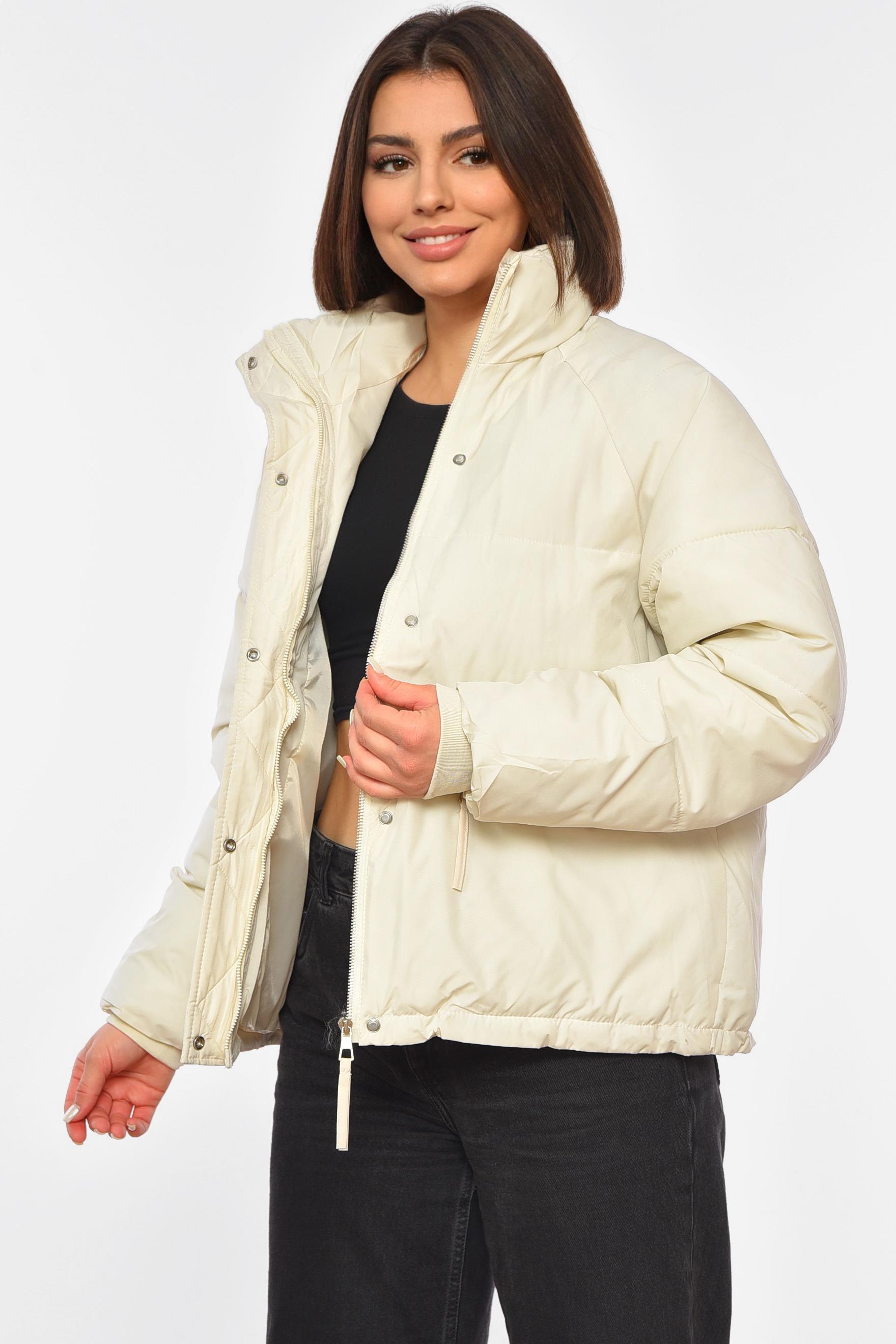 Куртка женская демисезонная 2XL Молочный (192132) Куртка женская демисезонная 2XL Молочный (192132)