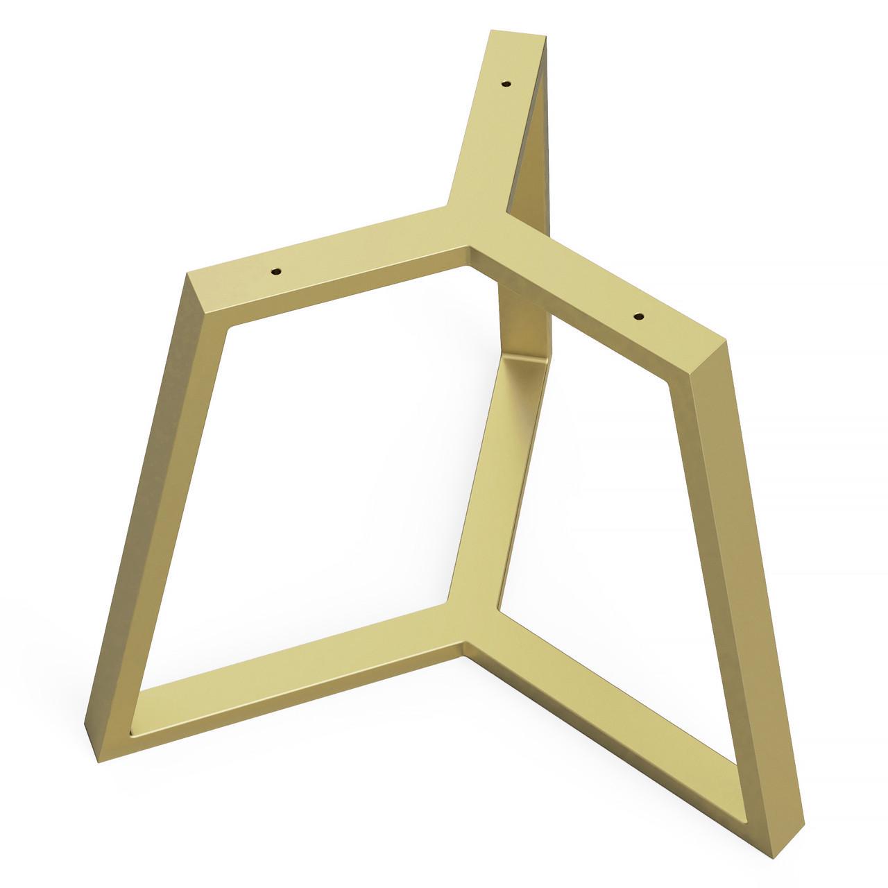 Каркас для журнального стола из металла Ø 600 мм H 440 мм Золотой (1072) - фото 2 Каркас для журнального стола из металла Ø 600 мм H 440 мм Золотой (1072) - фото 2