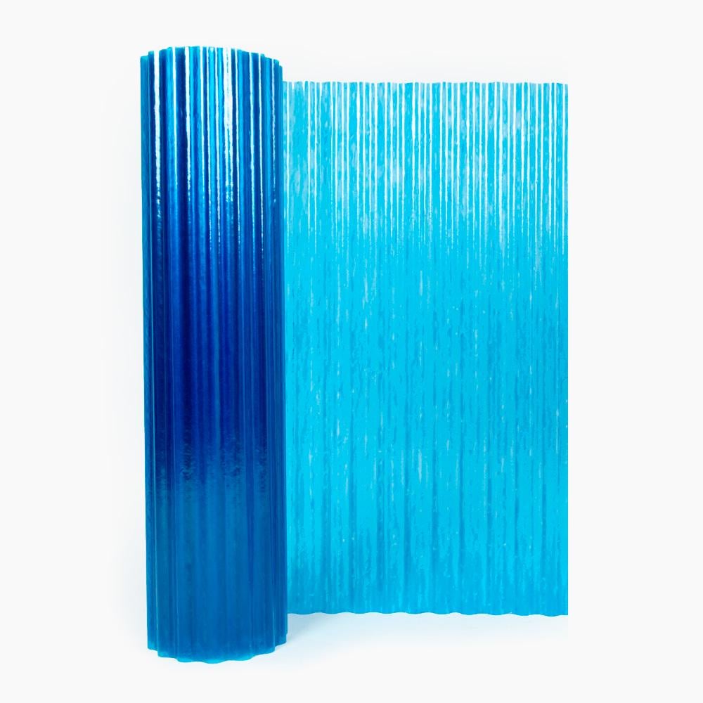 Шифер прозрачный PolyRoll волна 2 м x 0,6 мм Голубой (PRTBL20)