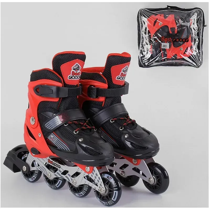Ролики детские Best Roller р. 30-33 Черно-красный