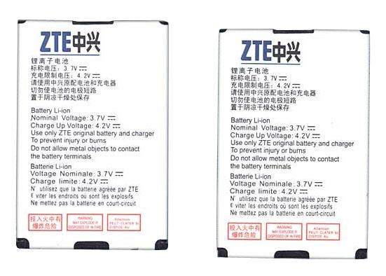 Аккумулятор для смартфона ZTE Li3708T42P3h553762 C160 3,7V 800 mAh 2,96 Wh Black