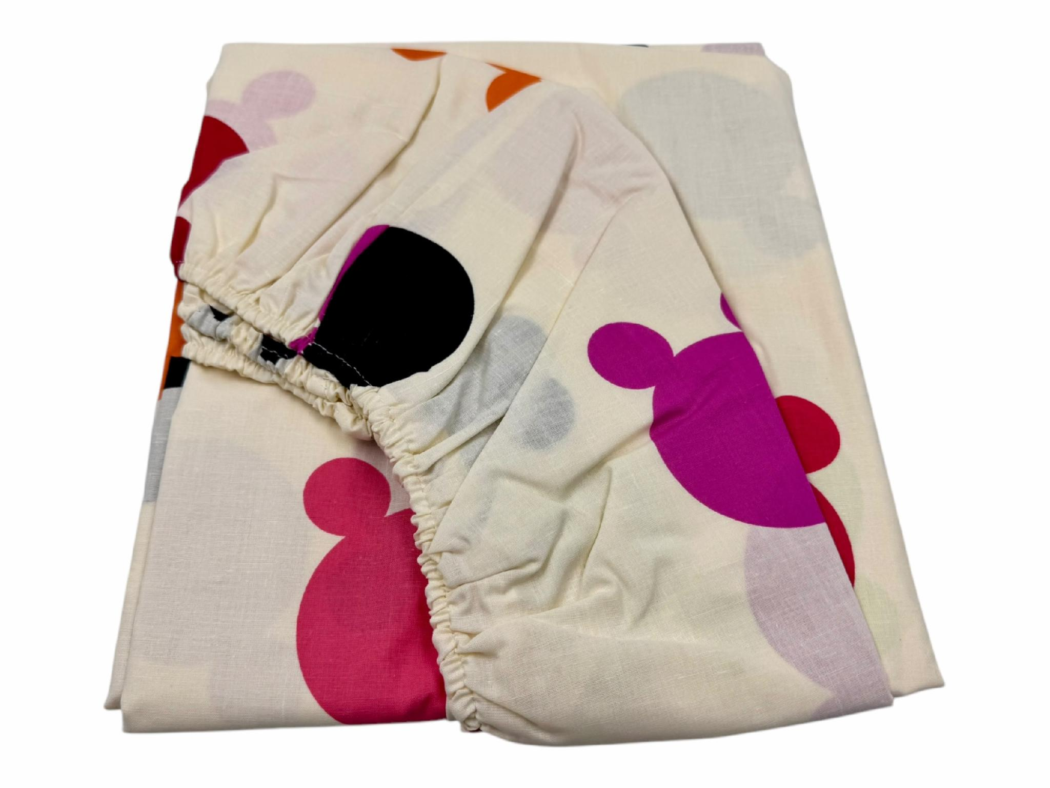 Простынь на резинке Микки бязь 80x200 см (G-0777/x80) Простынь на резинке Микки бязь 80x200 см (G-0777/x80)