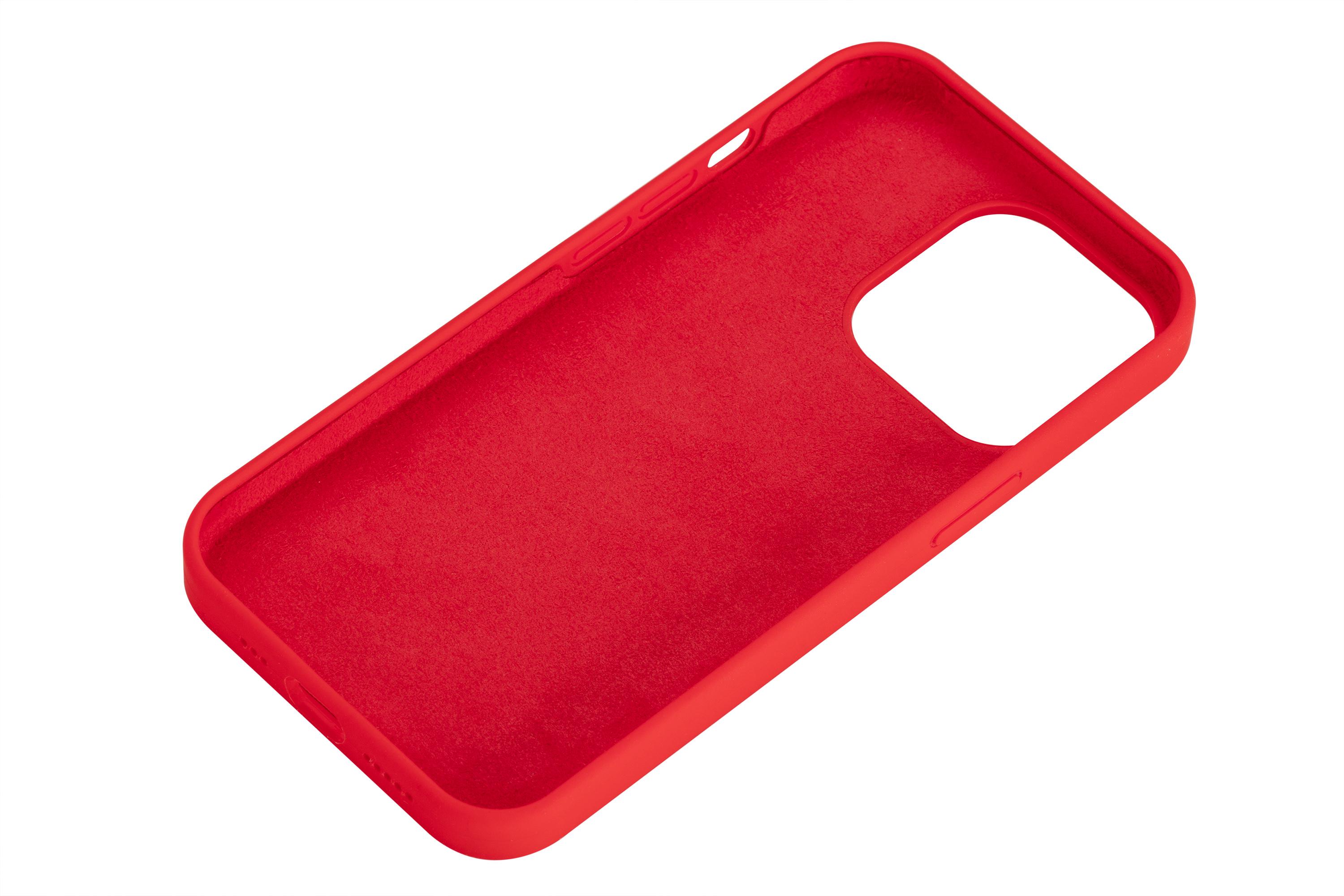 Чохол 2E Basic для Apple iPhone 13 Pro, Liquid Silicone, Red (ERC-2E-IPH-13PR-OCLS-RD) - фото 3