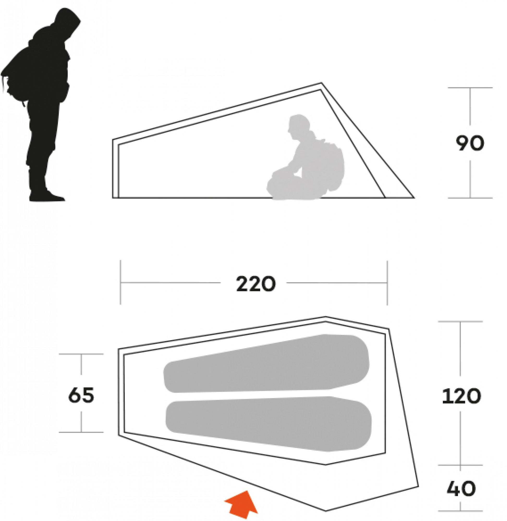 Намет двомісний Ferrino Piuma 2 Blue (931780) - фото 5 Намет двомісний Ferrino Piuma 2 Blue (931780) - фото 5