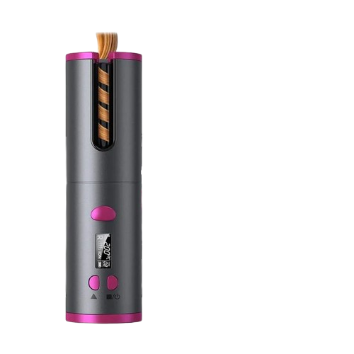 Плойка-стайлер для завивки волос с LCD-дисплеем и зарядкой USB беспроводная