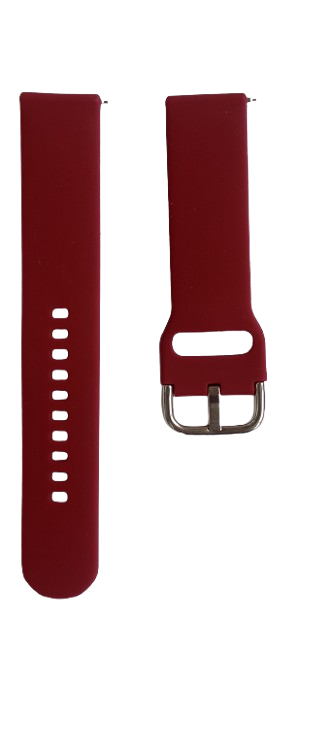 Ремешок для часов силиконовый 180х20 мм Maroon (3792) - фото 2 Ремешок для часов силиконовый 180х20 мм Maroon (3792) - фото 2