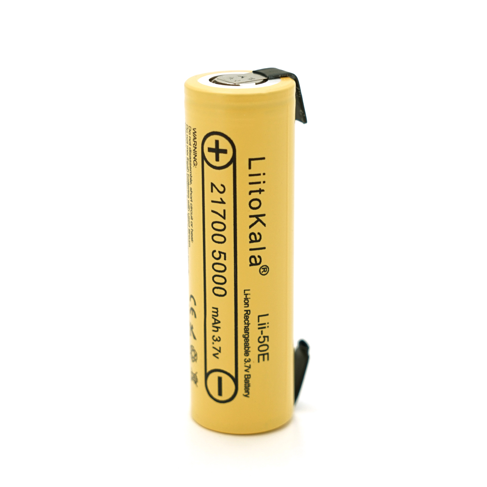 Аккумулятор 21700 li ion liitokala lii 50e nnickel 5000 mAh 4800 5100 mAh 15a 3,7V 2,5 4,2v Yellow (YUT_V9337) Аккумулятор 21700 li ion liitokala lii 50e nnickel 5000 mAh 4800 5100 mAh 15a 3,7V 2,5 4,2v Yellow (YUT_V9337)