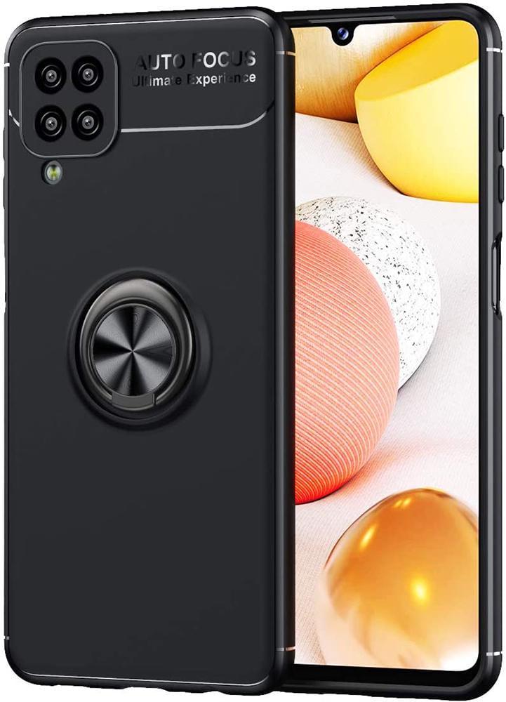 Чехол с кольцом Autofocus для Samsung Galaxy A12 Nacho A127 Black (24264-2B)