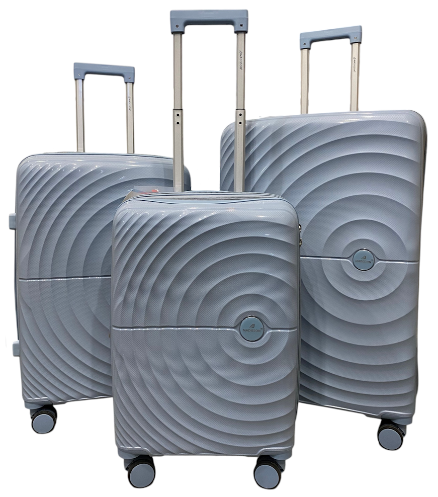 Комплект чемоданов Snowball Madisson 42203 3 шт. Голубой (32696189)