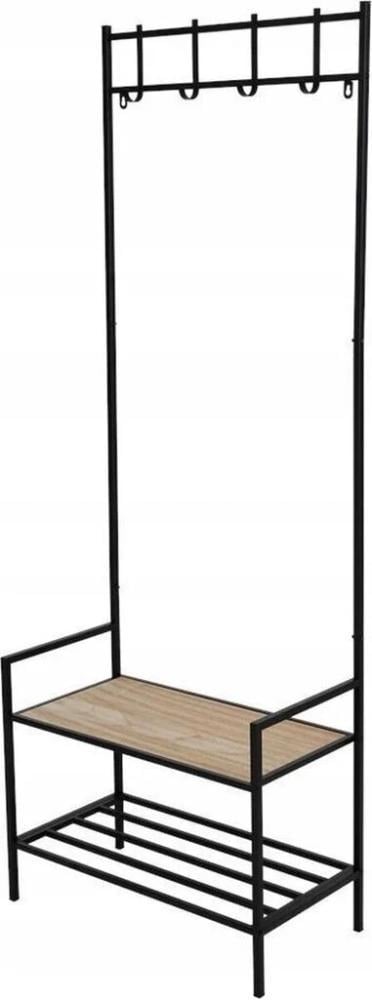 Вішалка підлогова Bonro B58 металева у стилі лофт зі стійкою для взуття 170 см Темно-коричневий (132-76-42400265) Вішалка підлогова Bonro B58 металева у стилі лофт зі стійкою для взуття 170 см Темно-коричневий (132-76-42400265)