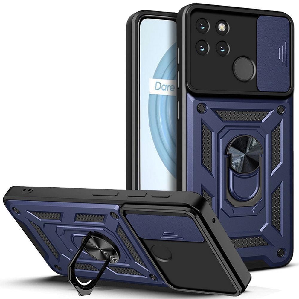Чехол с защитой камеры 3DGuard Realme C25Y Blue (32465-28)