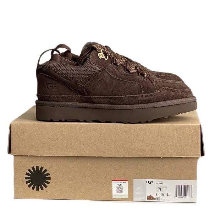 Кросівки жіночі UGG Lowmel Sneaker Chocolate р. 37 Темно-коричневий (20690)