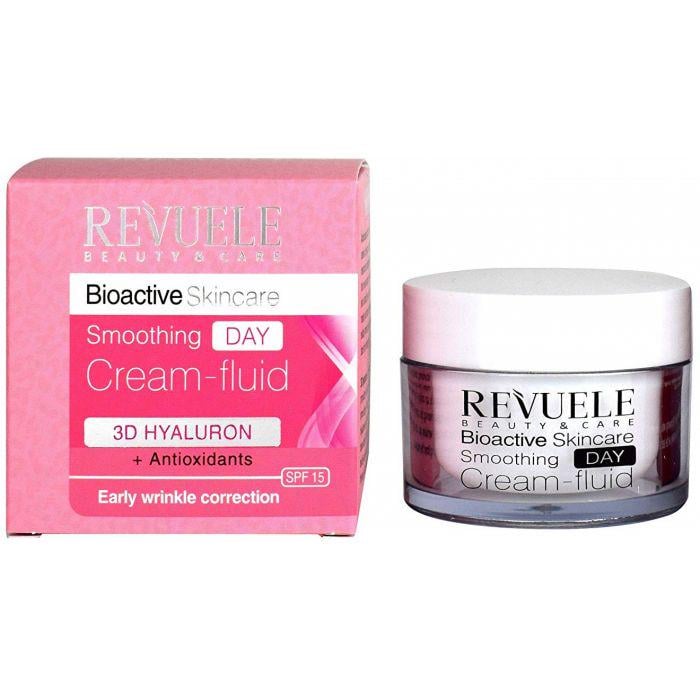 Разглаживающий дневной крем-флюид для лица Revuele Bioactive Skincare 3D Hyaluron 50 мл