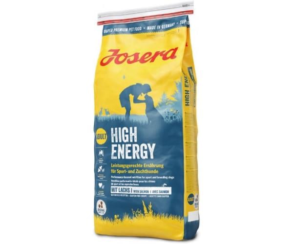 Корм сухой для взрослых собак Josera High Energy с лососем с повышенными требованиями к калорийности 15 кг