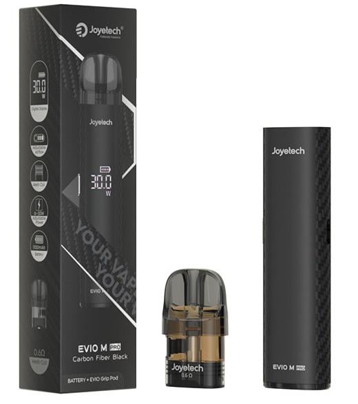 Электронная сигарета многоразовая Joyetech Evio M Pro Evio Grip POD-система 2,8 мл 1100 mAh Black (19241021) - фото 1