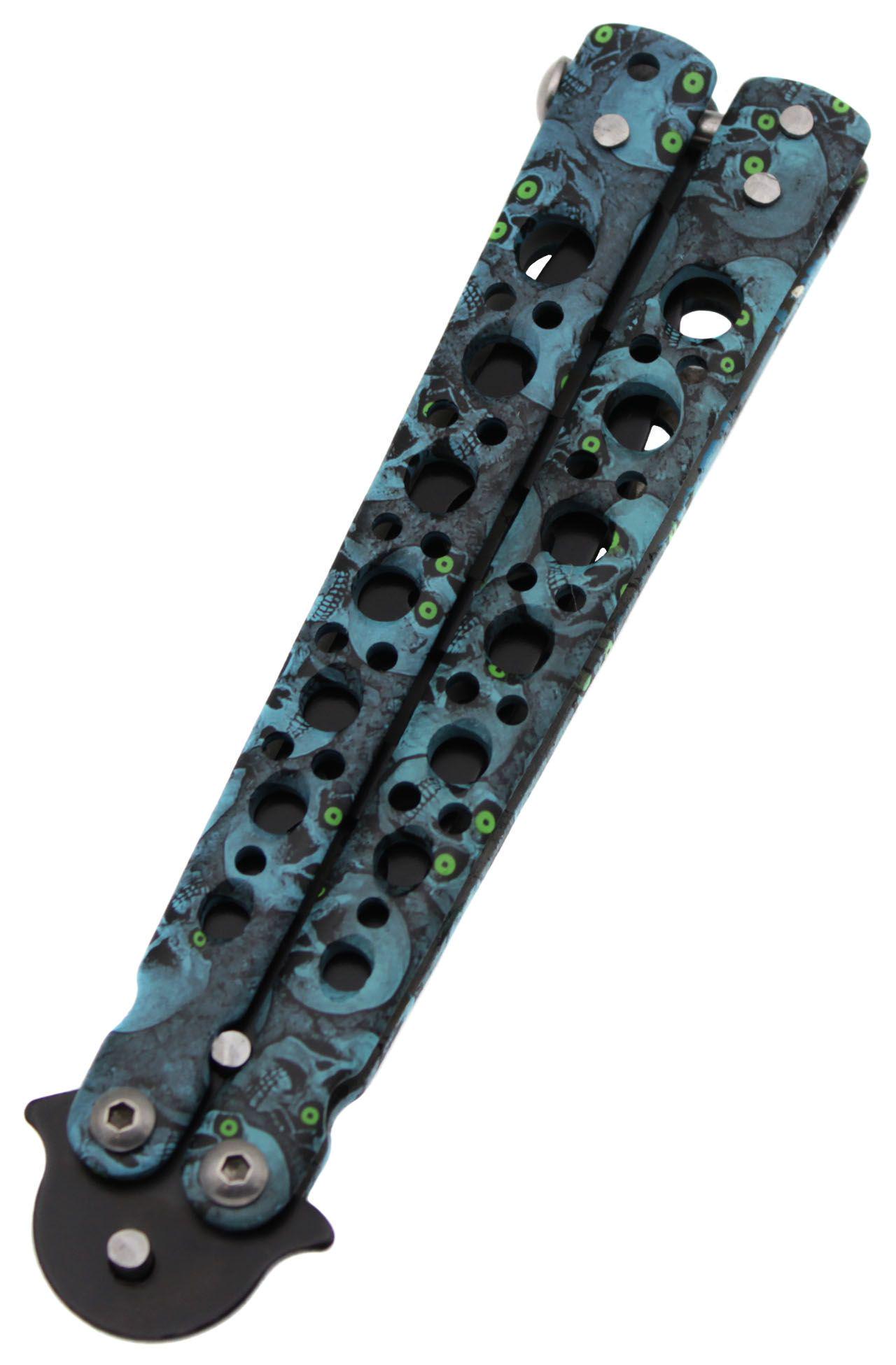 Нож-бабочка тренировочная Skall 301-3 Ярко-синий (17643) - фото 2 Нож-бабочка тренировочная Skall 301-3 Ярко-синий (17643) - фото 2