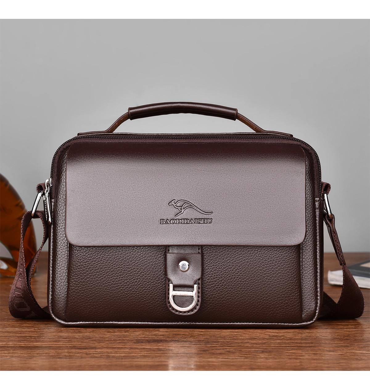 Чоловіча сумка Kangaroo ділова Коричневий (2506729233)