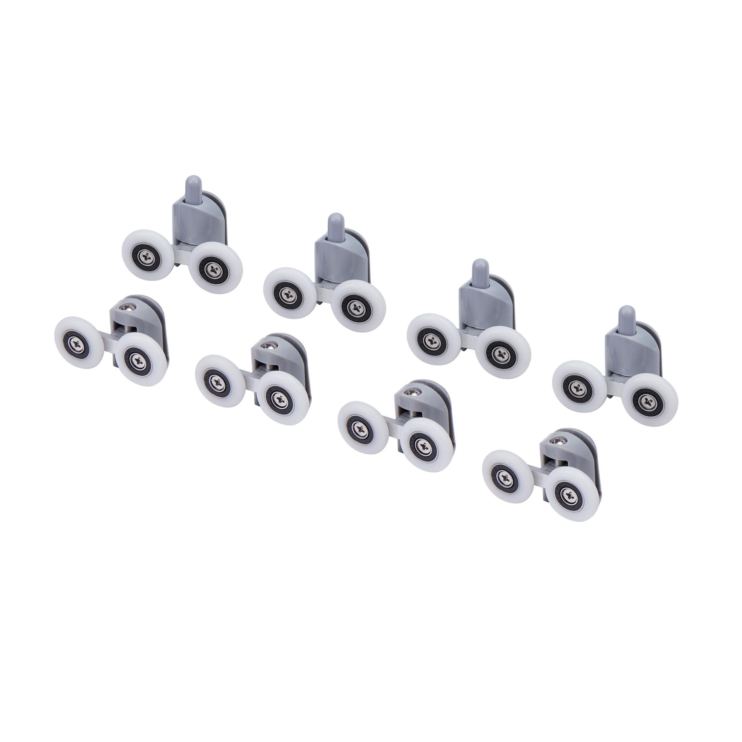 Комплект роликов для душевой кабины Lidz Rolki SAT.DOUBLE.25.5 двойные для стекла 5 мм (LRSATDOUBLE255)