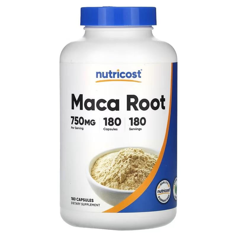 Экстракт корня маки Nutricost Maca Root 750 mg 180 capsules