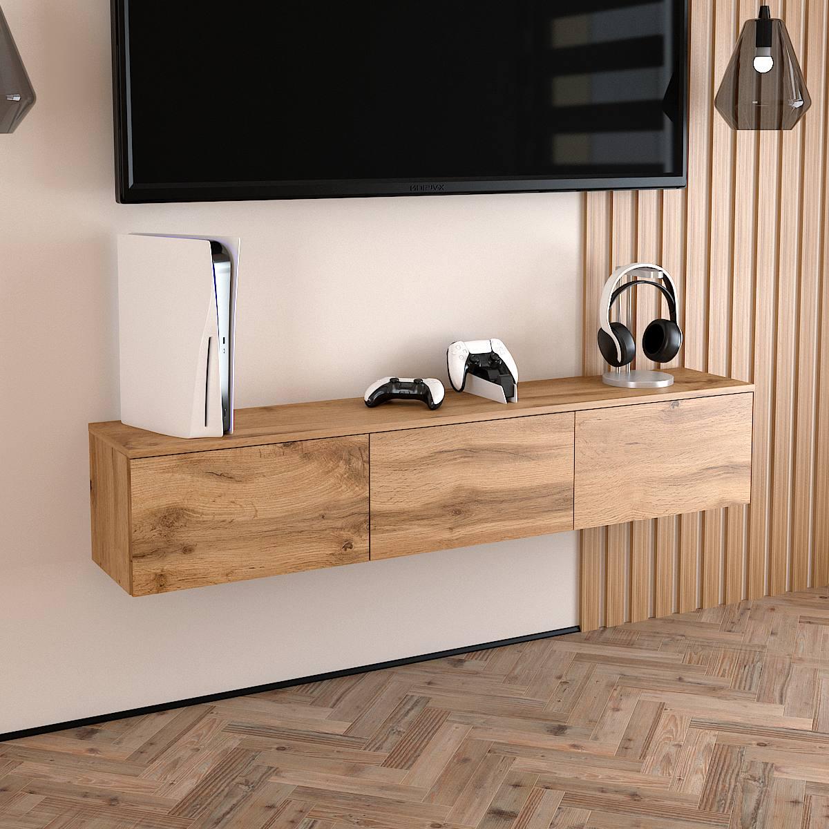 Тумба під ТВ Тріо 1476х280х276 мм Дуб аппалачі - фото 1 Тумба під ТВ Тріо 1476х280х276 мм Дуб аппалачі - фото 1